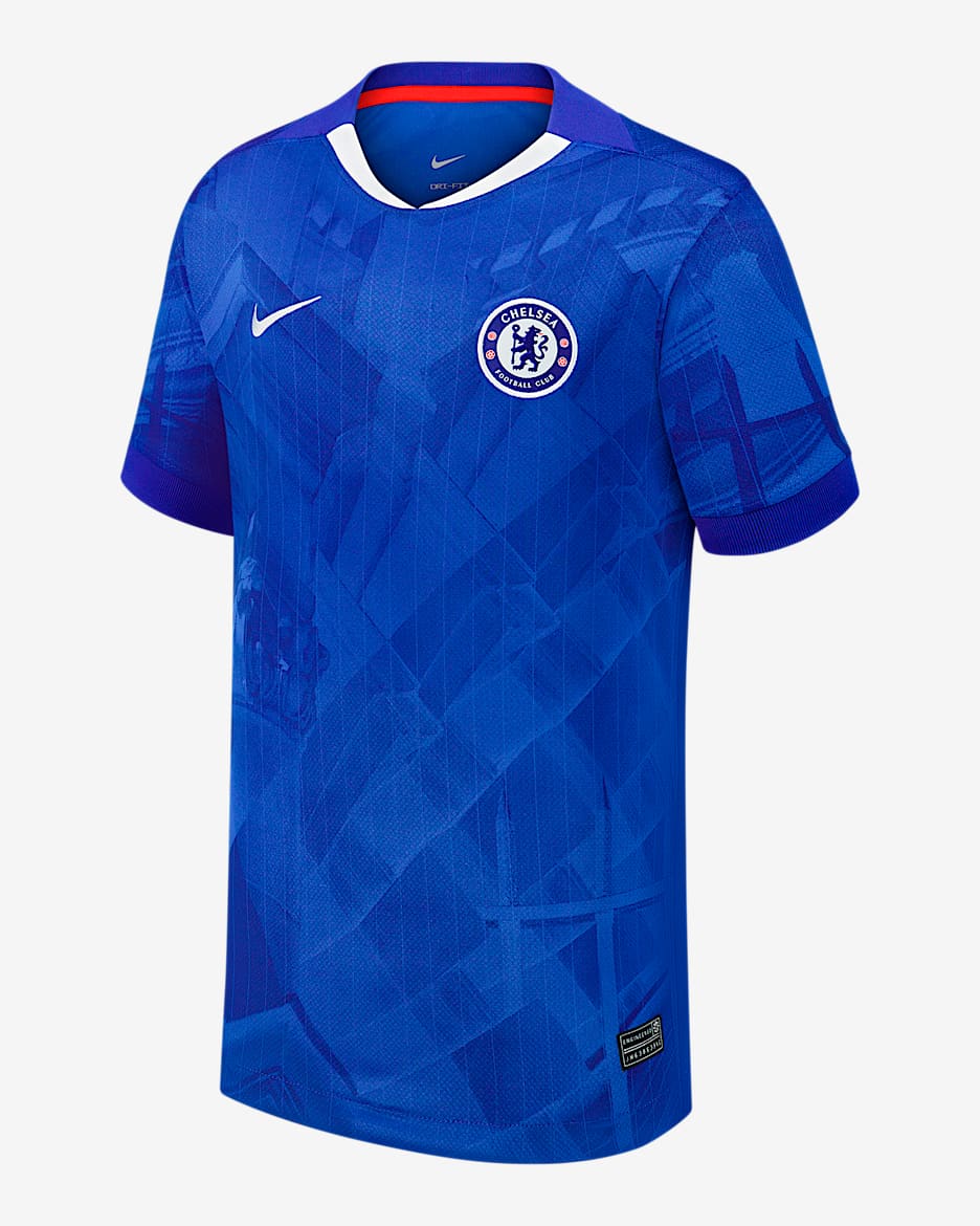 Jersey de futbol Nike Dri-FIT del Chelsea local 2025/26 Stadium Cole Palmer para niños talla grande - Azul