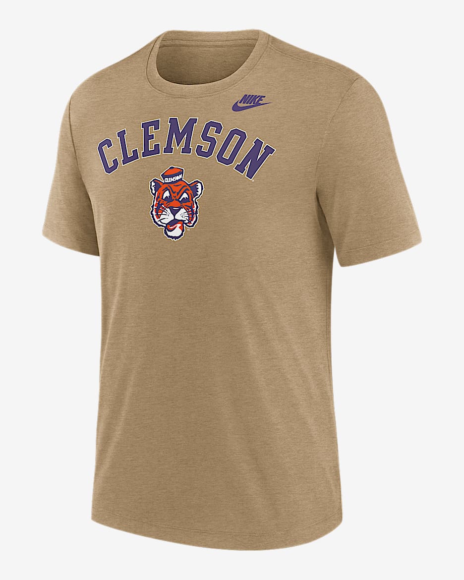 Clemson Legacy Arch Men's Nike College T-Shirt - Brown