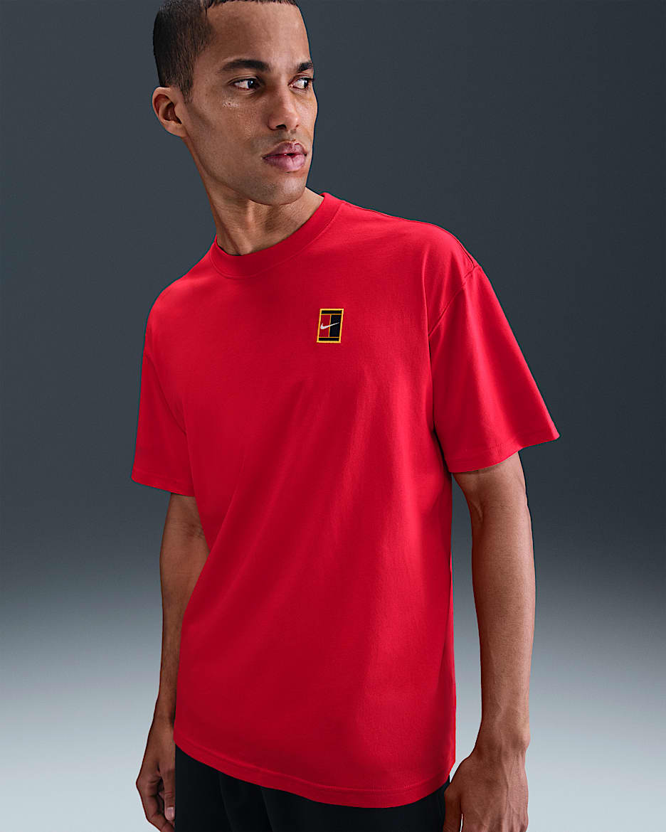 Playera de tenis Max90 para hombre NikeCourt - Rojo universitario