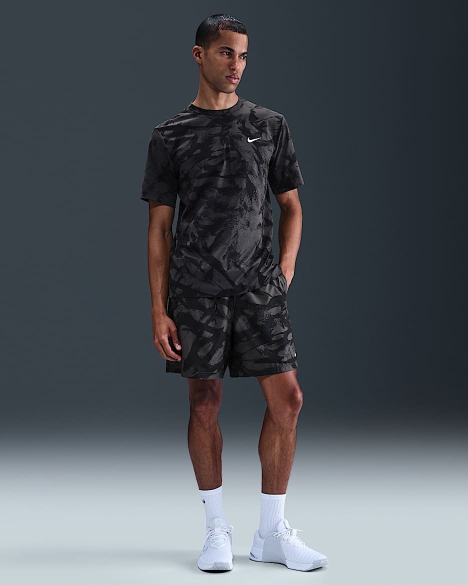Shorts versátiles Dri-FIT de 18 cm sin forro para hombre Nike Form - Antracita/Blanco