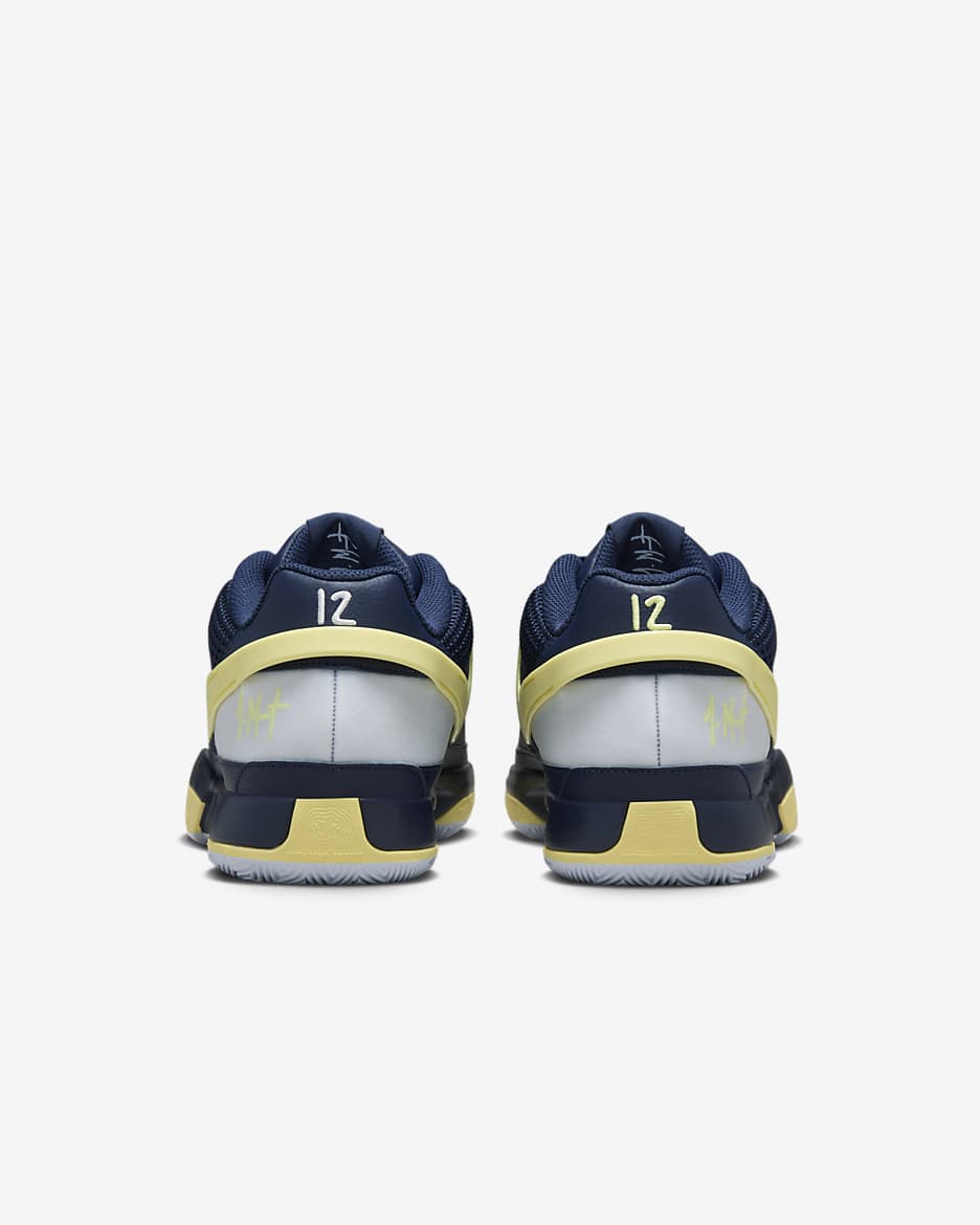 Ja 1 Basketball Shoes - Midnight Navy/Football Grey/Light Laser Orange