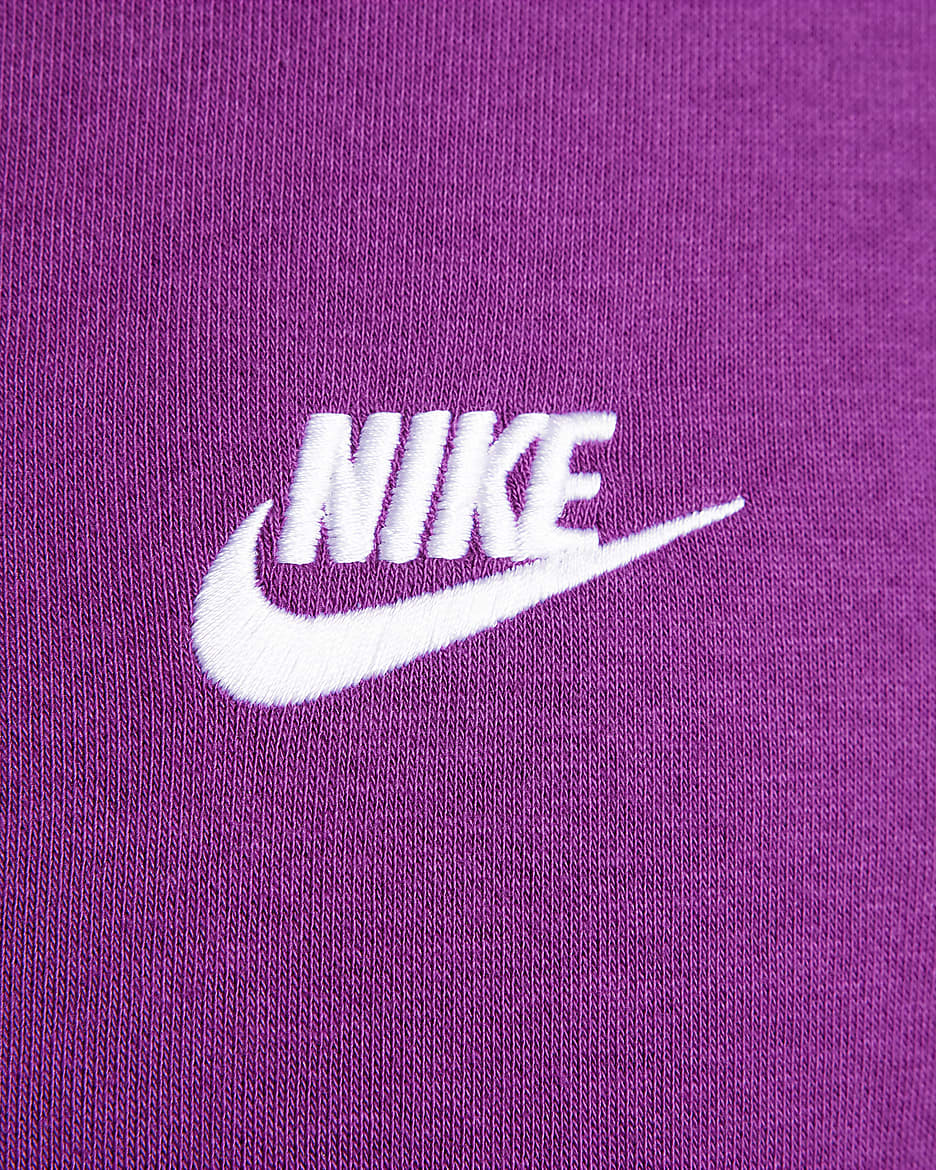 Nike Sportswear Club Fleece Kapüşonlu Sweatshirt - Viotech/Viotech/Beyaz