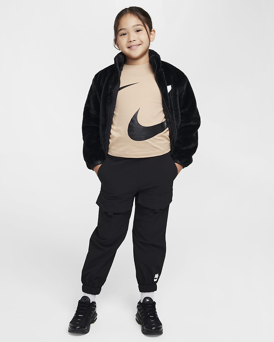 Nike Swoosh Spirit Little Kids' T-Shirt - Hemp