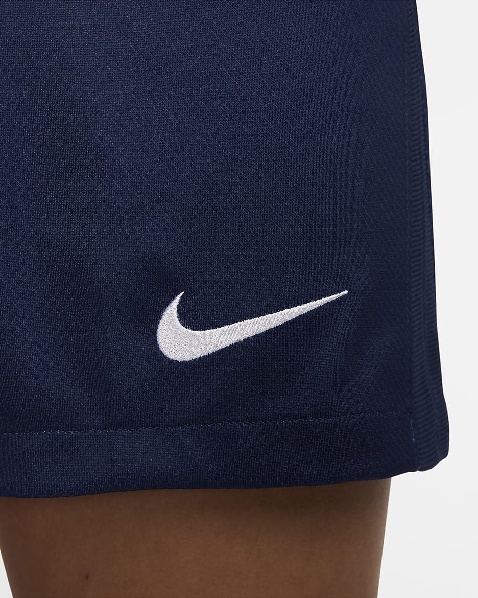 Primera equipación Stadium París Saint-Germain 2023/24 Pantalón corto de fútbol tipo réplica Nike Dri-FIT - Mujer - Midnight Navy/Blanco