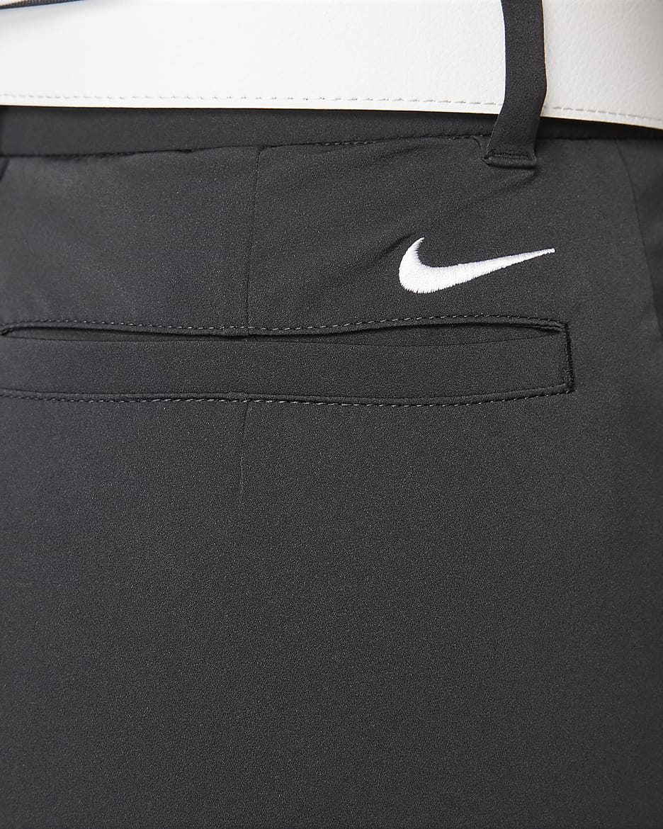 Damskie spodnie do golfa Nike Dri-FIT Tour - Czerń/Biel