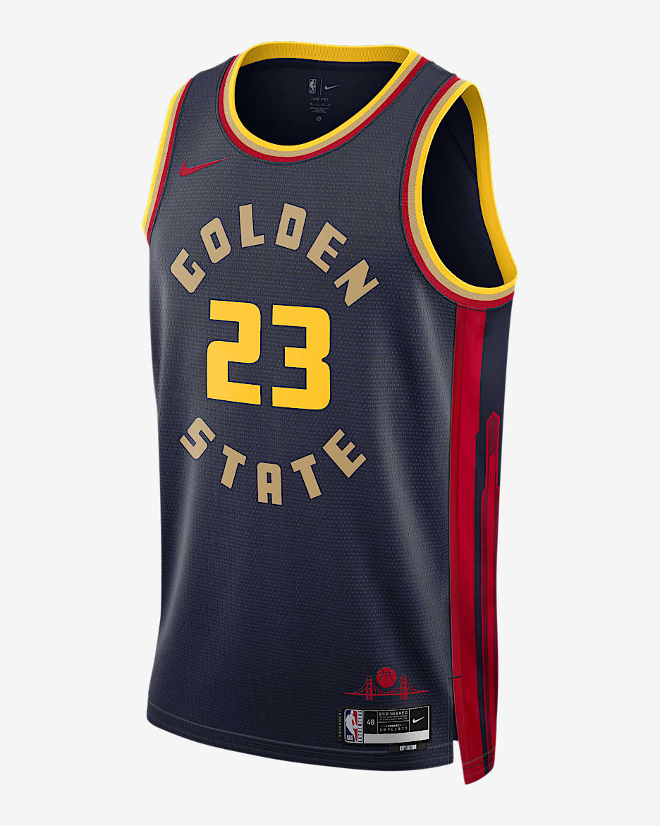 Jersey Nike Dri-FIT de la NBA Swingman para hombre Draymond Green Golden State Warriors 2024/25 City Edition - Azul marino universitario