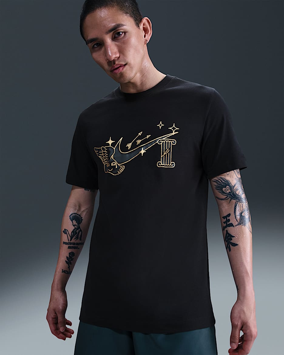 Nike Men's Dri-FIT Running T-Shirt - Black