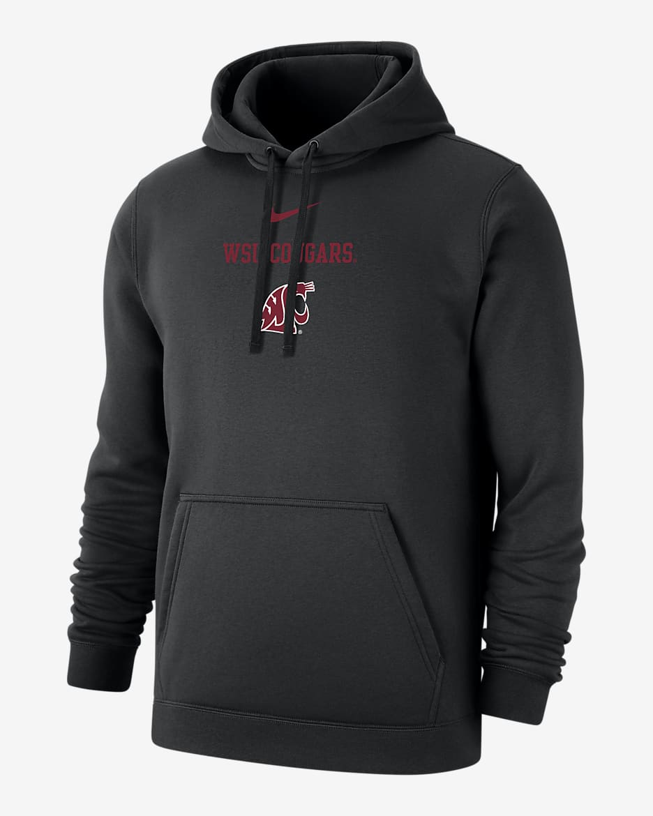 Washington State Club Fleece Men's Nike College Hoodie - Black