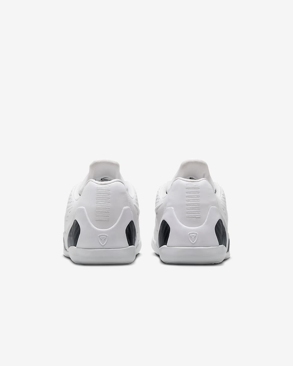 Kobe 9 Older Kids' Basketball Shoes - White/White/White