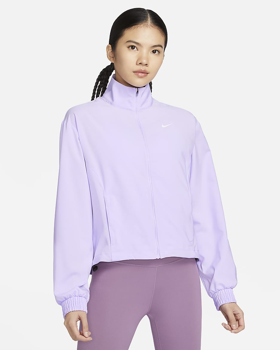 Nike Dri-FIT One Women's Jacket - Lilac Bloom/White