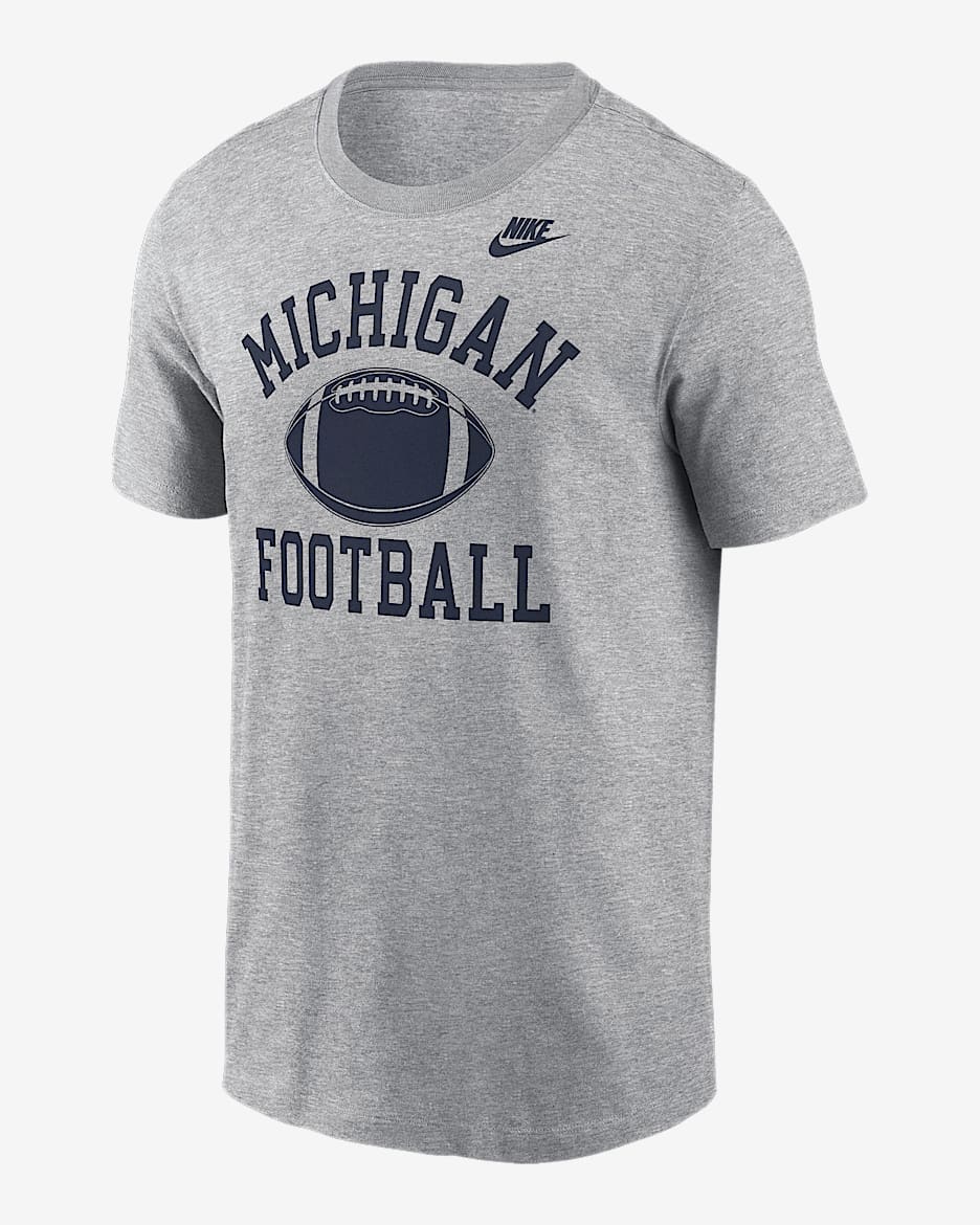 Michigan Legacy Football Icon Men's Nike College T-Shirt - Heather