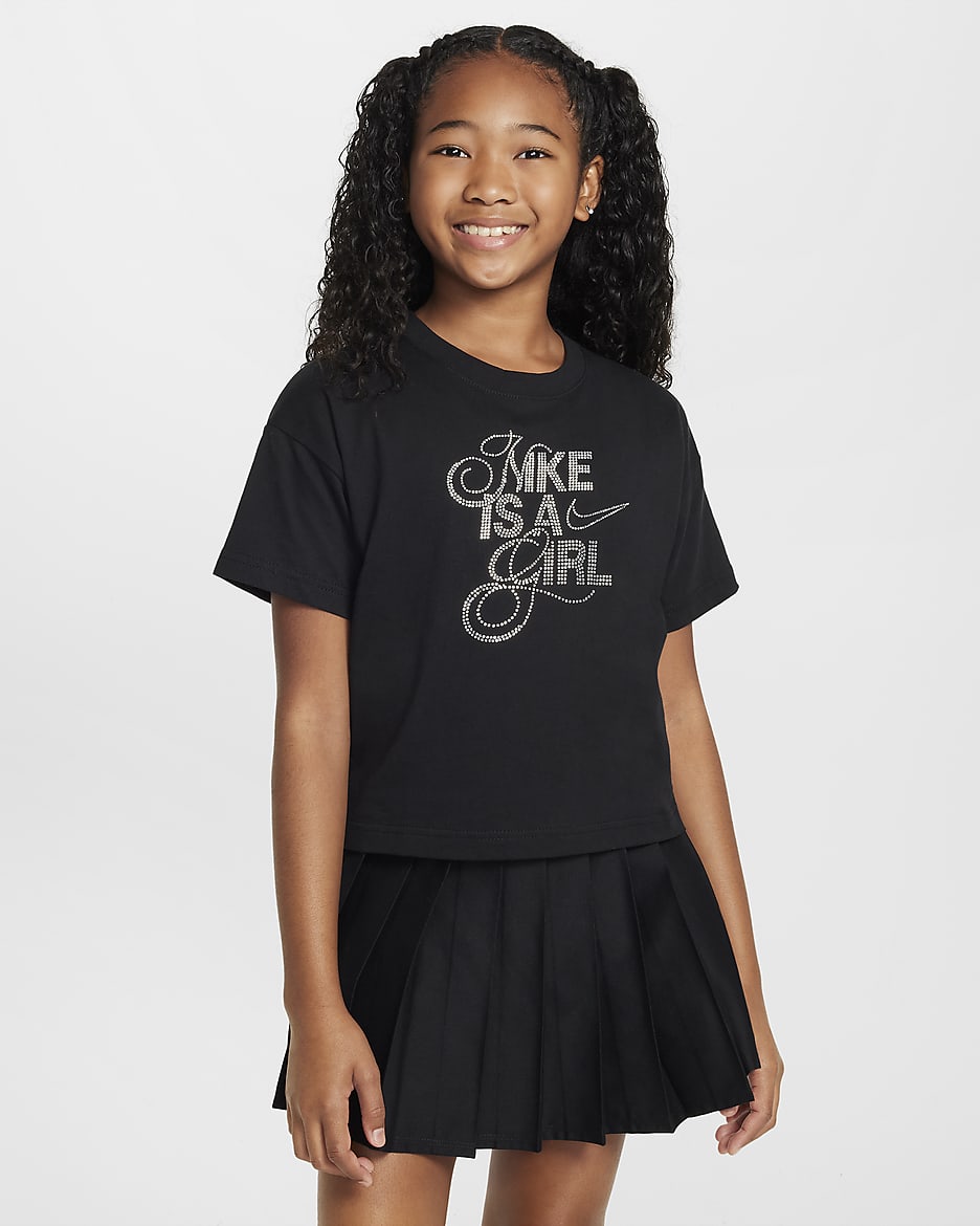 Nike Sportswear Older Kids' (Girls') T-Shirt - Black