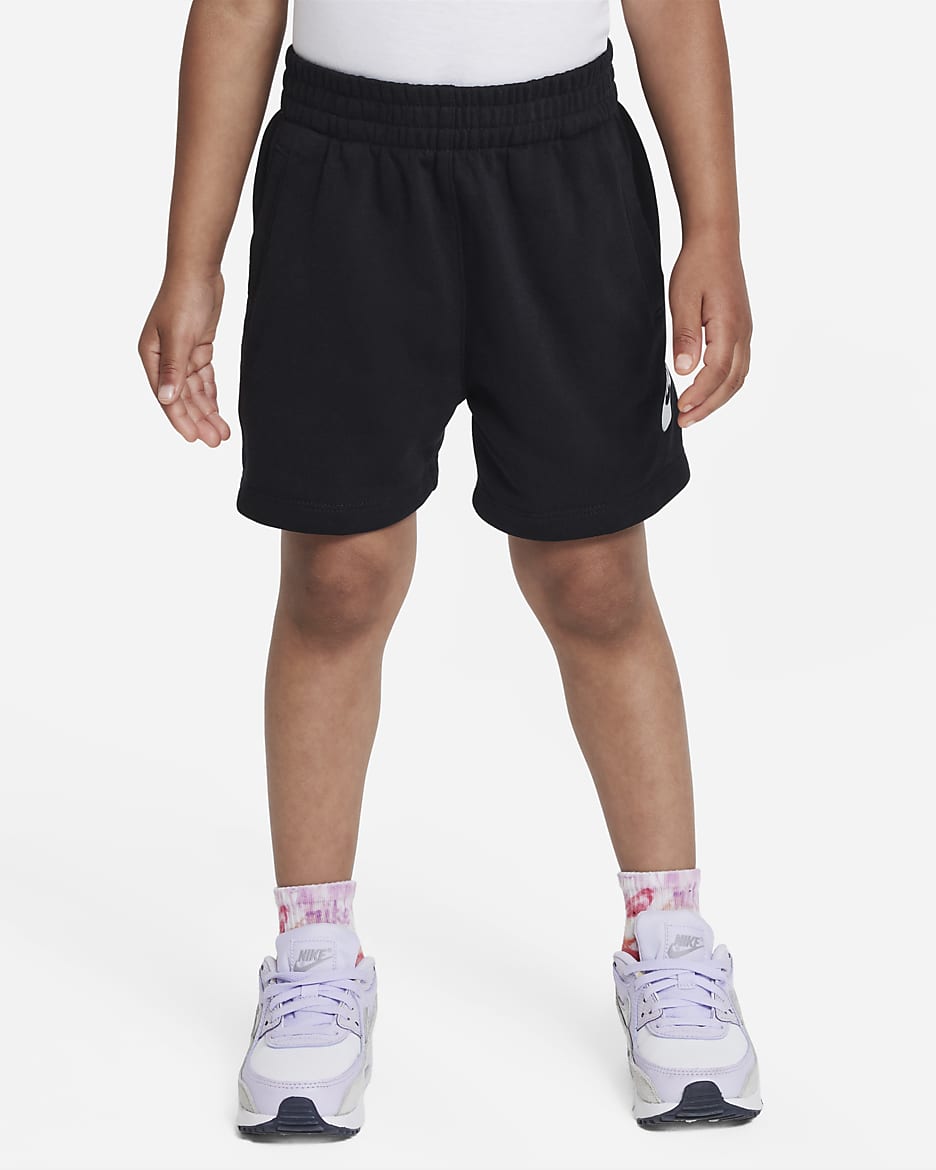 Shorts de French Terry infantil Nike Sportswear Club - Negro