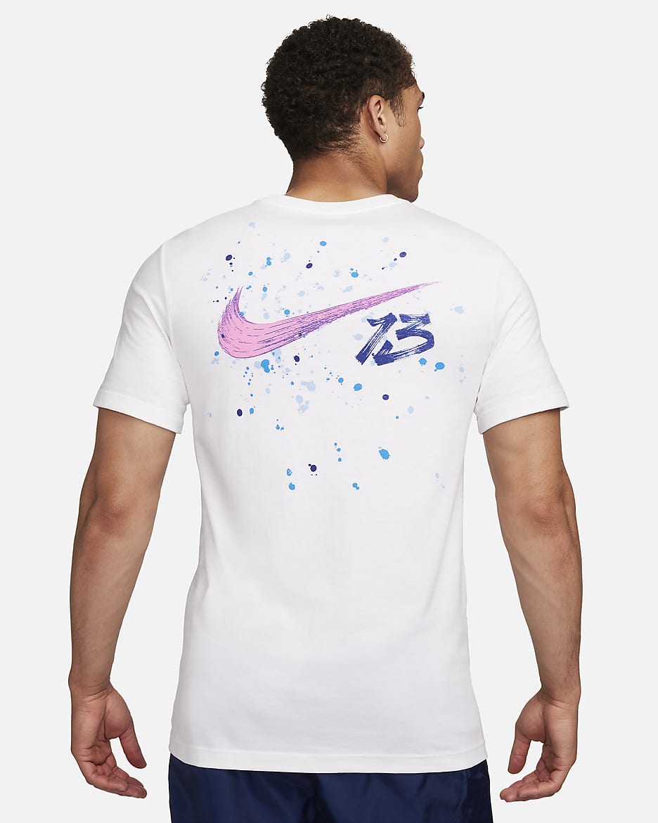 Playera de fútbol Nike para hombre Alex Morgan - Blanco