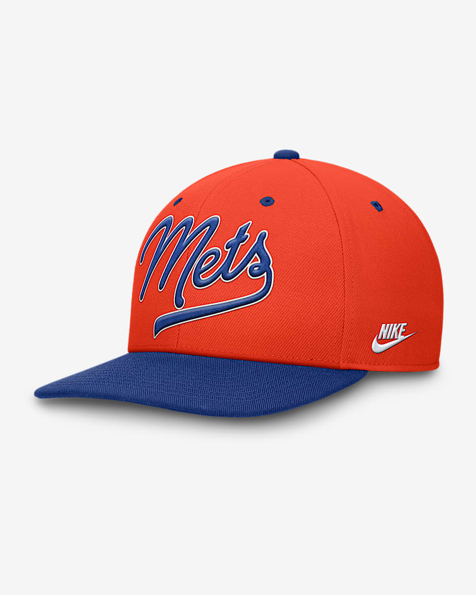 New York Mets Cooperstown Pro Men's Nike Dri-FIT MLB Adjustable Hat - Orange