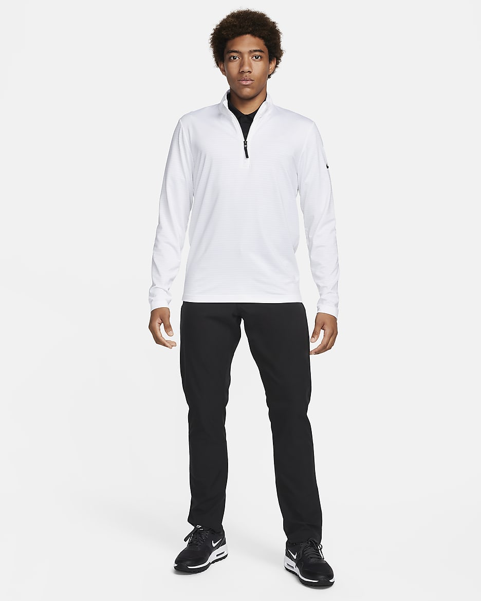 Nike Victory Men's Dri-FIT 1/2-Zip Golf Top - White/Black