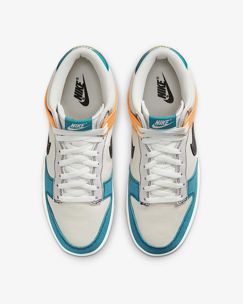 Nike Dunk Mid Men's Shoes - Pale Ivory/Mineral Teal/Moss/Black