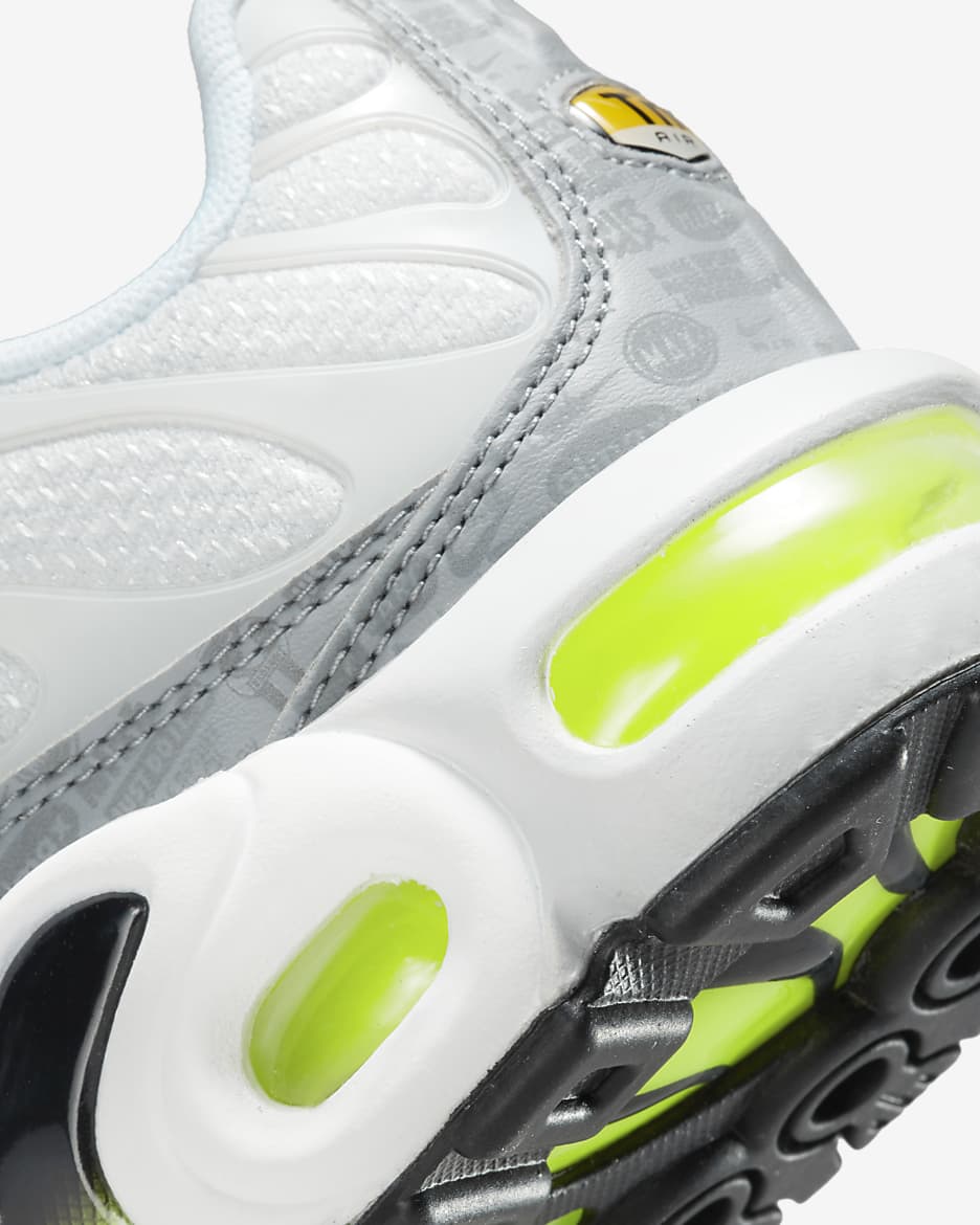 Nike Air Max Plus Big Kids' Shoes - Pure Platinum/Wolf Grey/White/Black