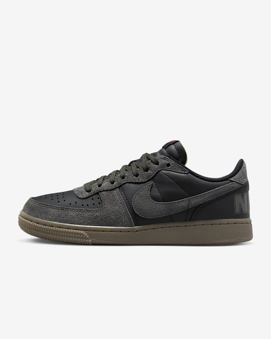 Nike Terminator Low Men's Shoes - Black/Gum Dark Brown/Team Orange/Medium Ash