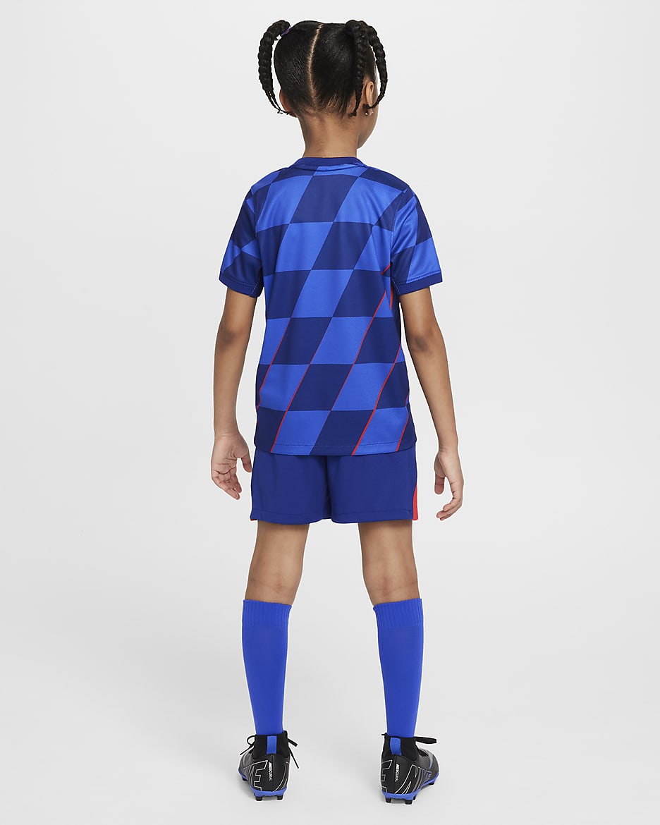 Croatia 2024/25 Stadium Away Younger Kids' Nike Football Replica Kit - Hyper Royal/Deep Royal Blue/University Red/White