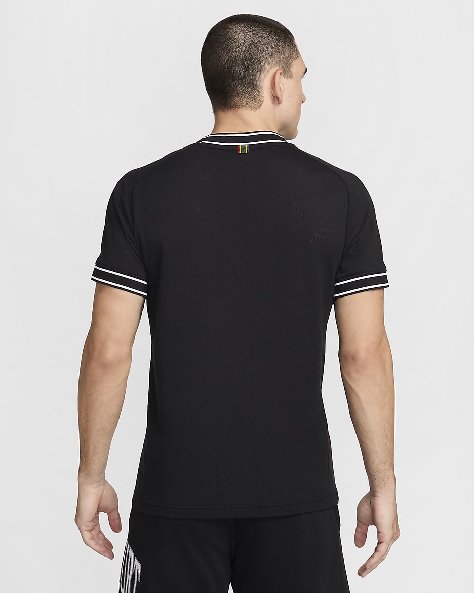 NikeCourt Heritage Men's Short-Sleeve Tennis Top - Black