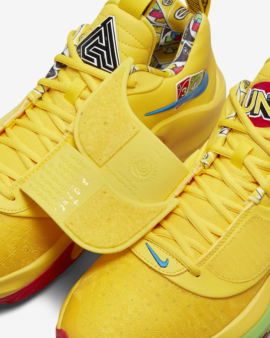 Freak 3 Basketball Shoes - Yellow Zest/White/Action Red/Black