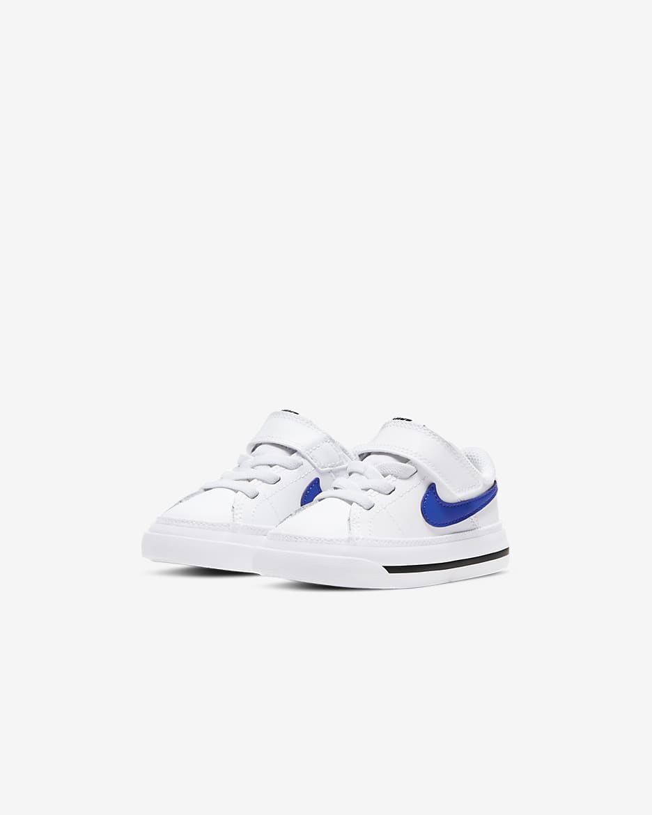 NikeCourt Legacy Baby/Toddler Shoes - White/Black/Game Royal