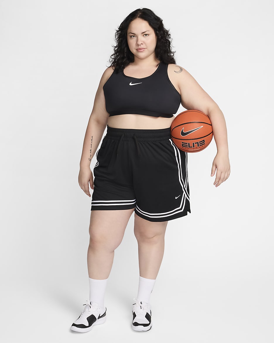 Nike Crossover Women's Dri-FIT 7" Basketball Shorts (Plus Size) - Black/Black/White