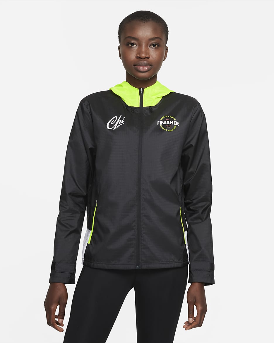 Chamarra Finisher para mujer Nike Essential Chicago - Negro