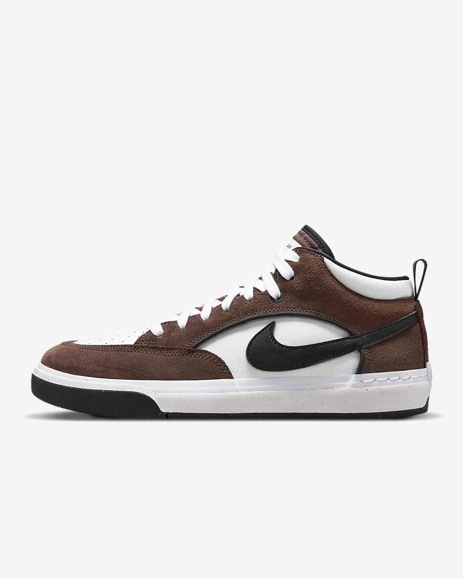 Nike SB React Leo Skate Shoes - Light Chocolate/White/Black/Black