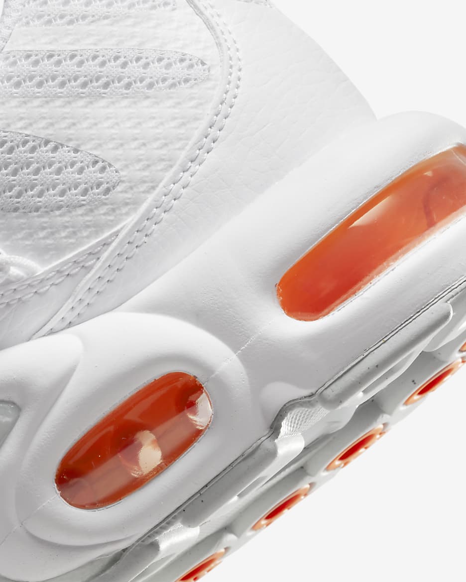 Chaussure Nike Air Max Plus Utility pour homme - Blanc/Safety Orange/Pure Platinum