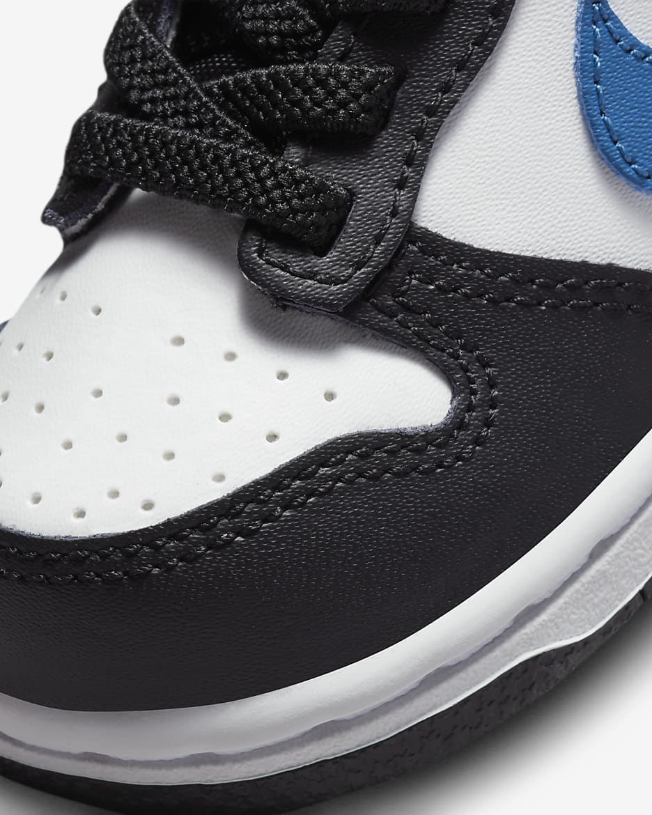 Nike Dunk Low Baby/Toddler Shoes - Summit White/Black/White/Industrial Blue