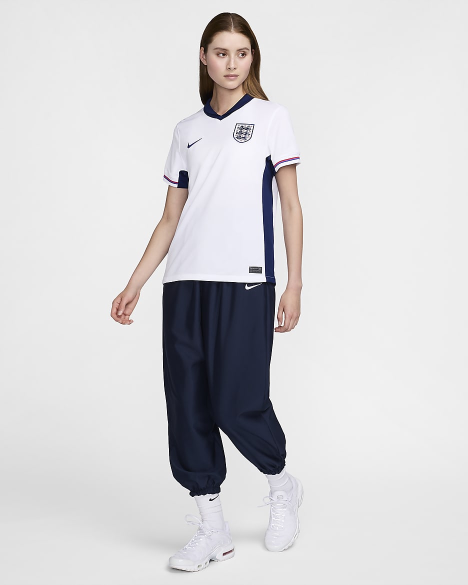 England (Women's Team) 2024/25 Stadium Home Women's Nike Dri-FIT Football Replica Shirt - White/White/Blue Void