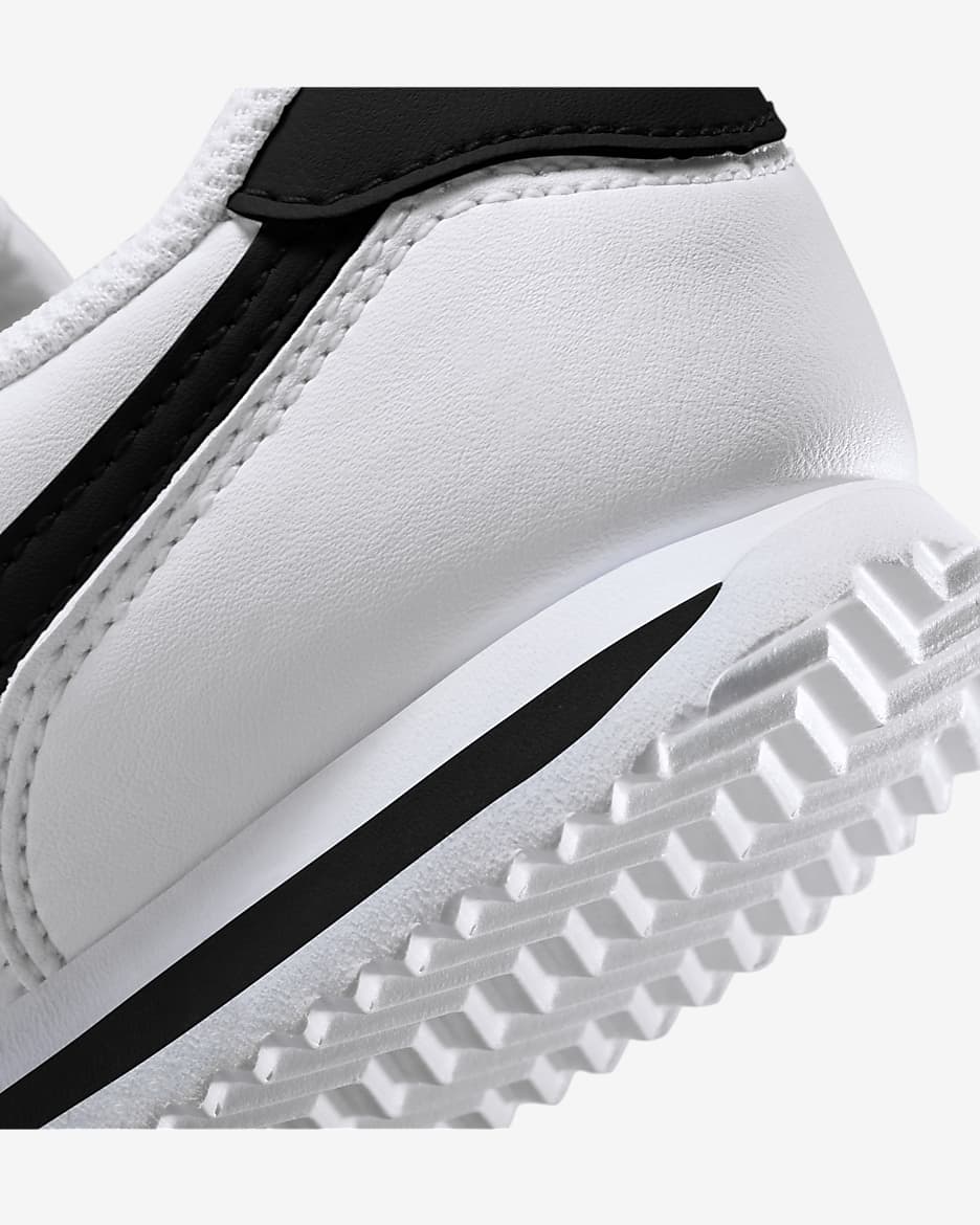 Nike Cortez Basic SL Younger Kids' Shoes - White/Black