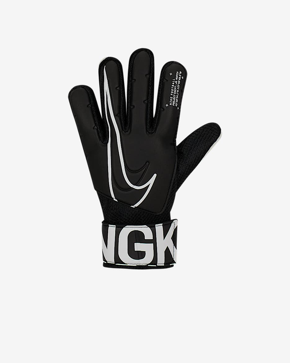 Nike Jr. Match Goalkeeper Kids' Soccer Gloves - Black/White