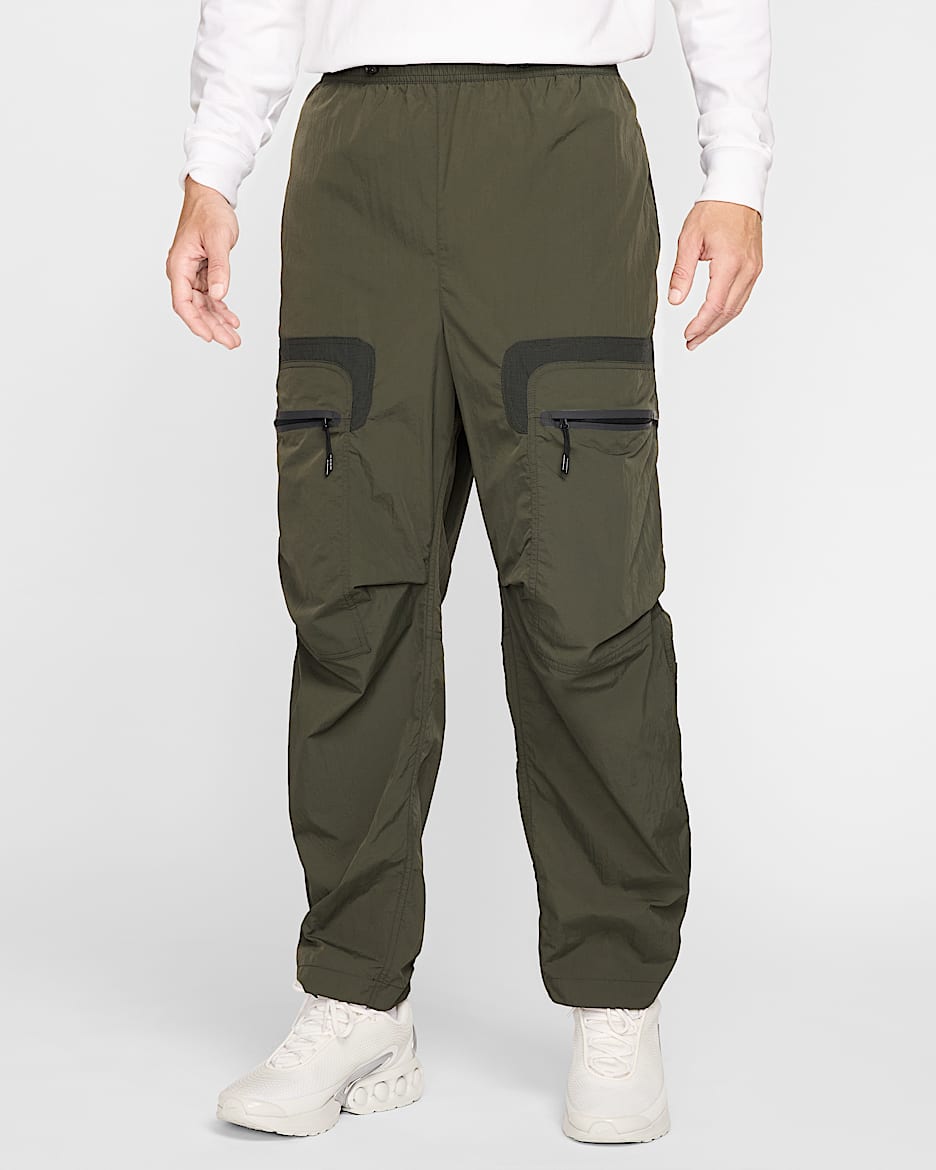 Nike Tech Men's Woven Cargo Pants - Sequoia/Black