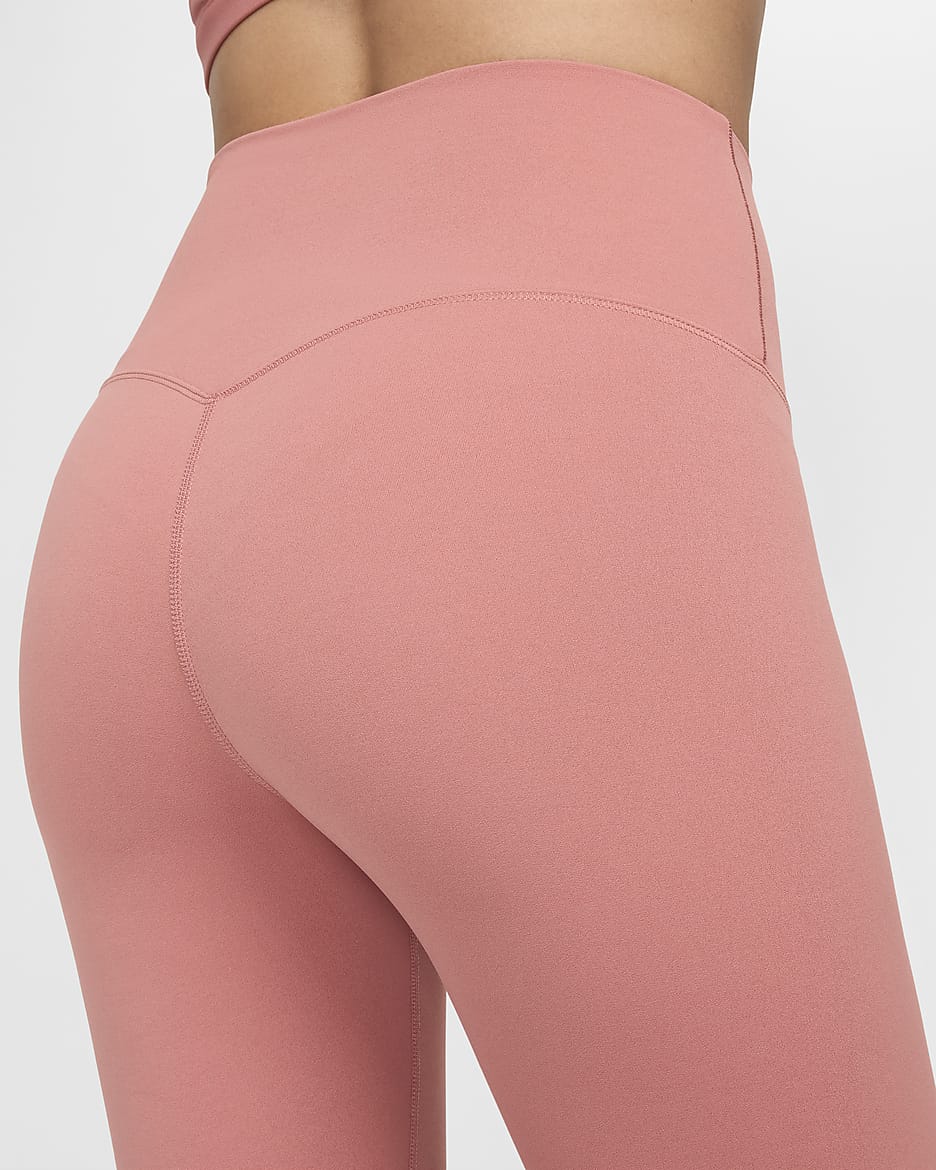 Leggings a tutta lunghezza a vita alta e sostegno leggero Nike Zenvy – Donna - Canyon Pink/Nero