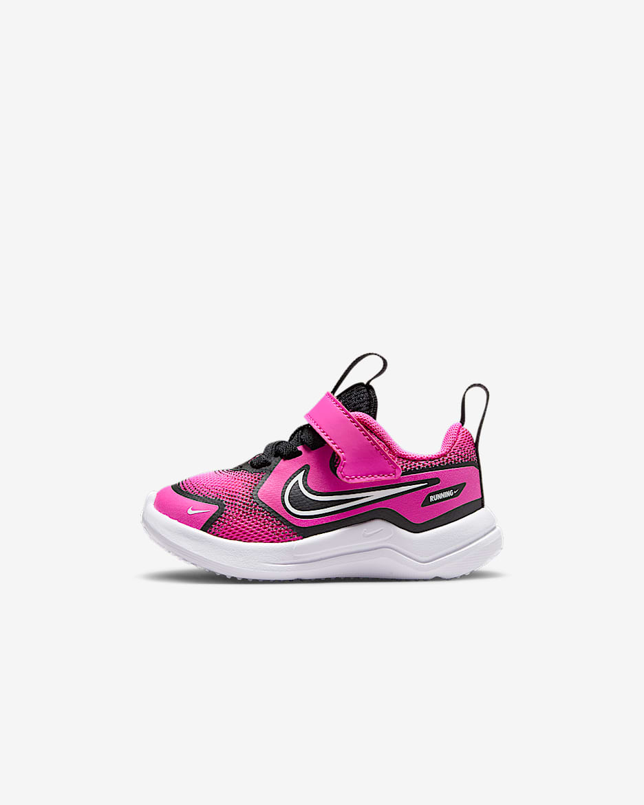 Tenis para bebé e infantil Nike Cosmic Runner - Fucsia láser/Negro/Blanco