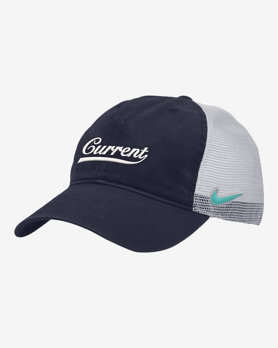 Kansas City Current Heritage86 Nike Soccer Trucker Hat - College Navy