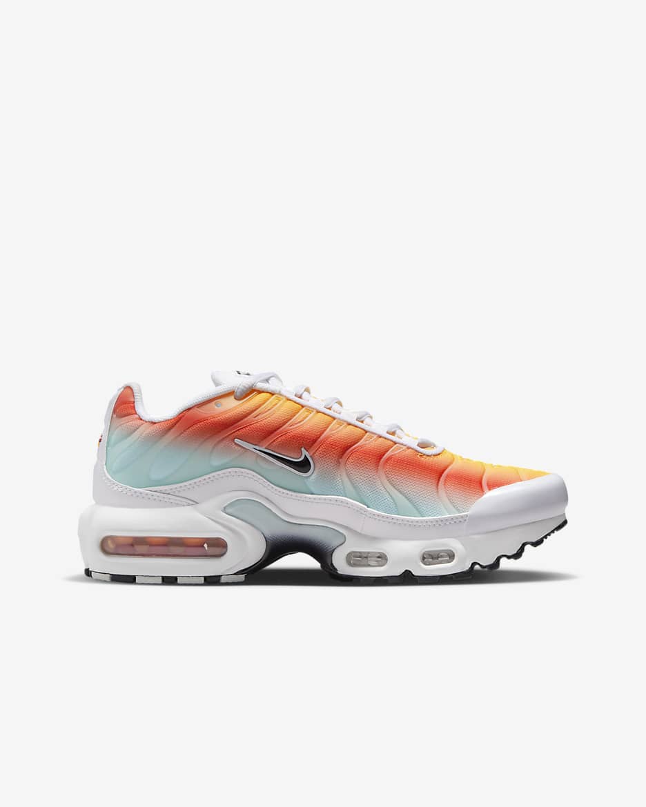 Nike Air Max Plus sko til store barn - Hvit/Cosmic Clay/Lightning/Svart