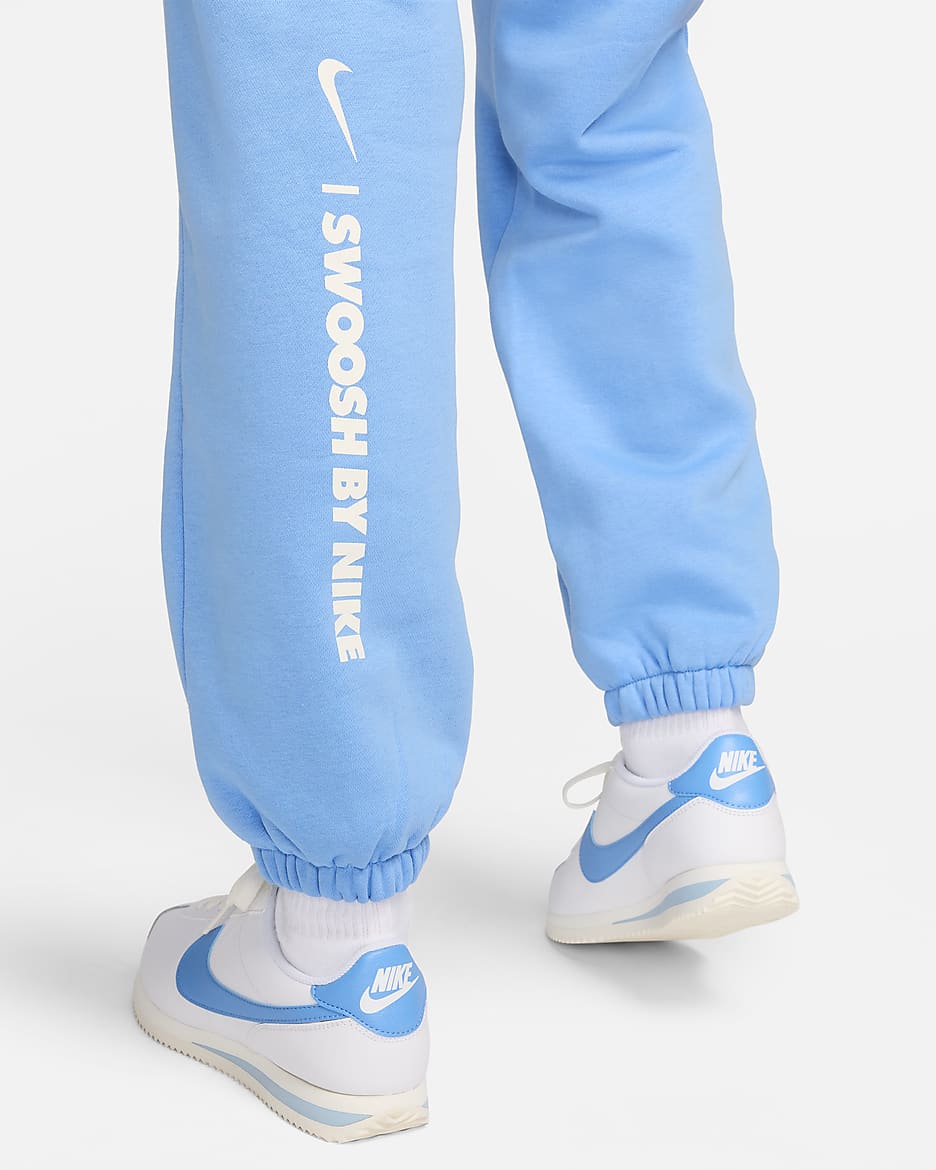 Pantalon coupe ample en tissu Fleece Nike Sportswear pour femme - University Blue/Sail