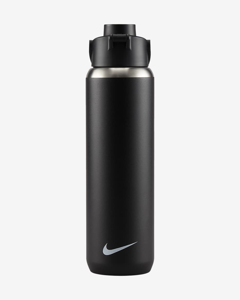 Nike Recharge Stainless Steel Chug Bottle (24 oz) - Black