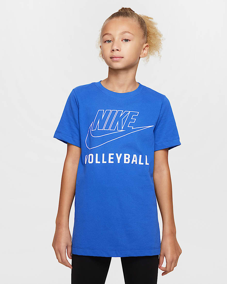 Playera de vóleibol para niños talla grande Nike Swoosh - Royal juego