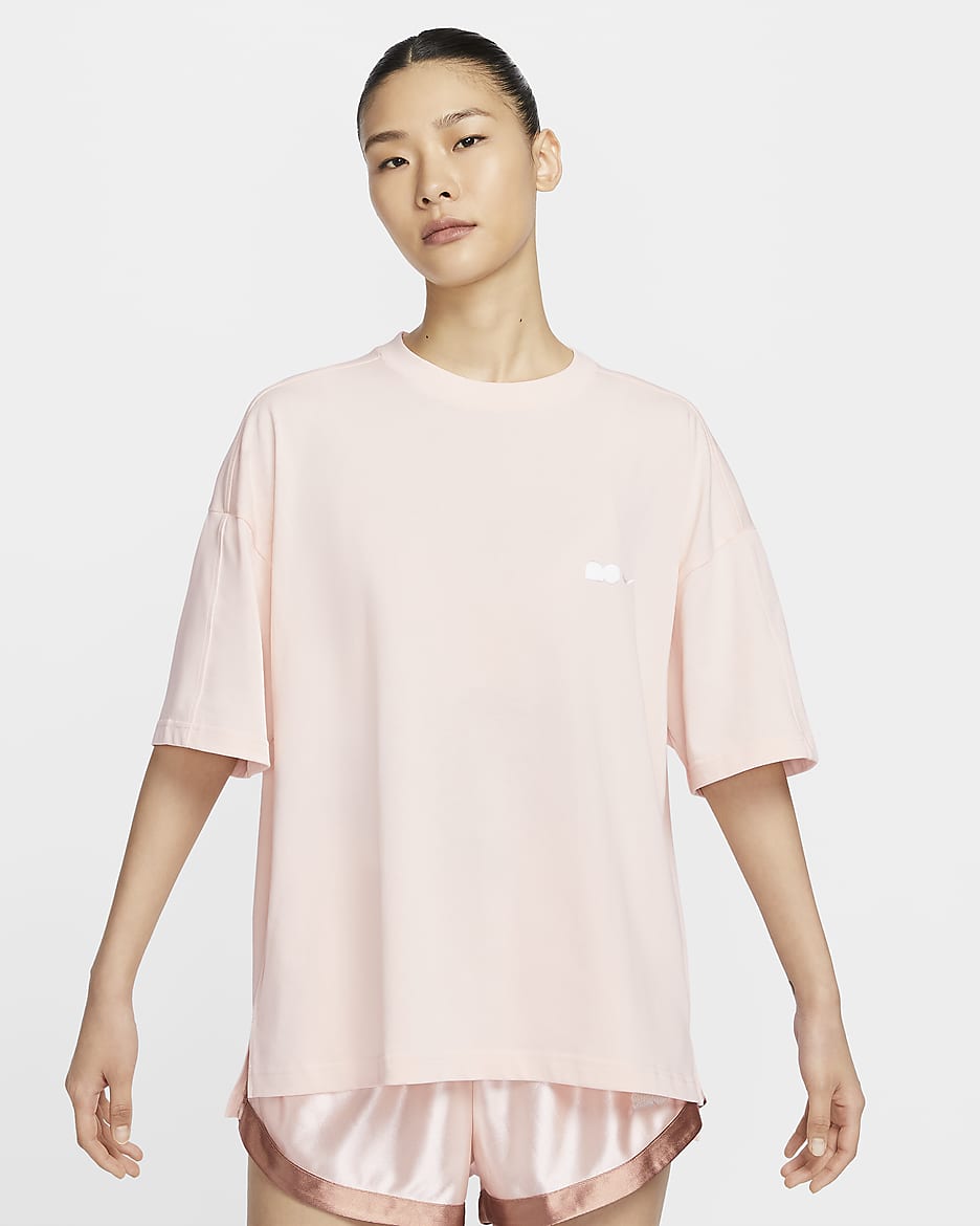 Naomi Osaka Short-Sleeve Top - Guava Ice/White