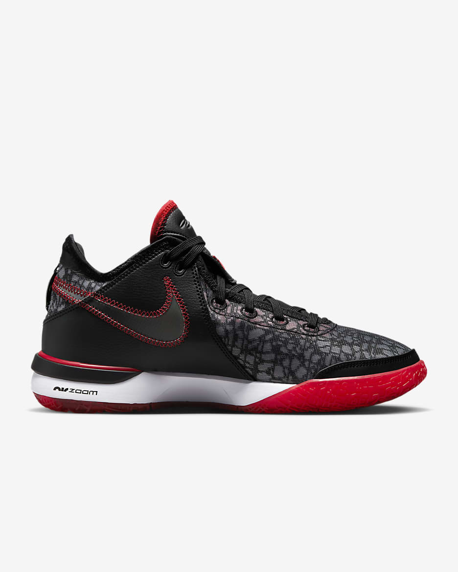 Calzado de básquetbol LeBron NXXT Gen x FaZe Clan - Negro/Negro/Rojo universitario/Blanco