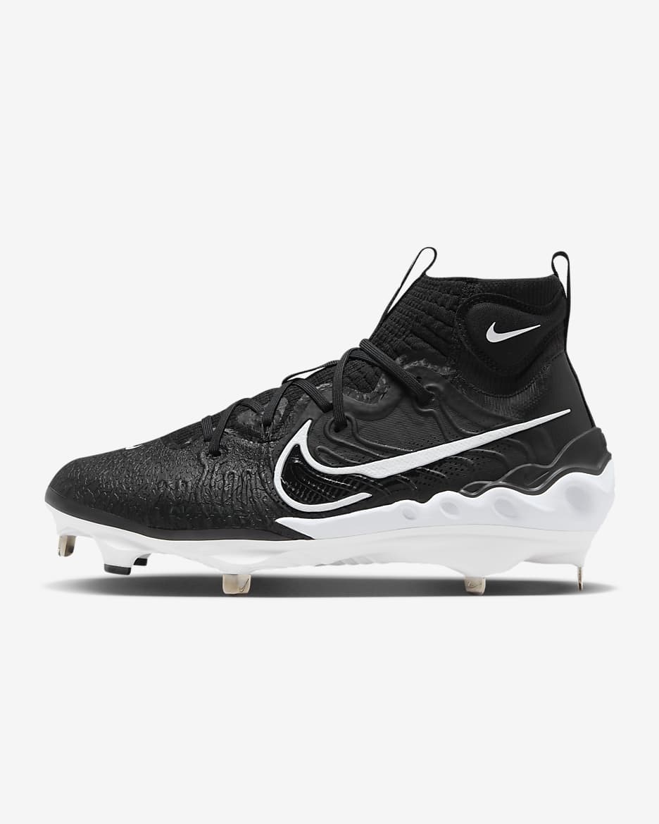 Tacos de béisbol para hombre Nike Alpha Huarache NXT - Negro/Tinte azul/Antracita/Blanco