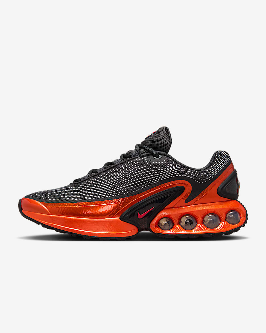 Tenis para hombre Nike Air Max Dn - Gris humo oscuro/Gris humo oscuro/Gris oscuro metálico/Rojo salsa