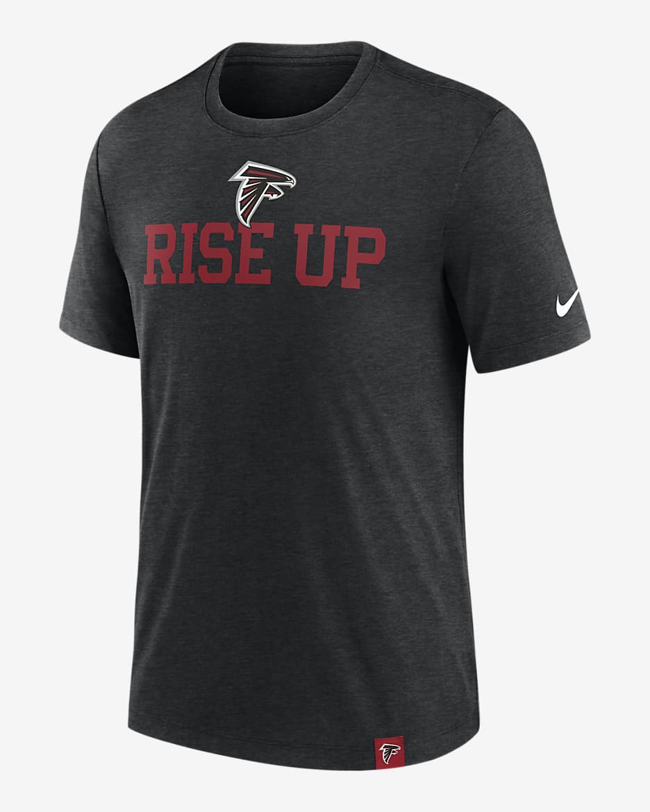 Atlanta Falcons Blitz Men's Nike NFL T-Shirt - Black Heather