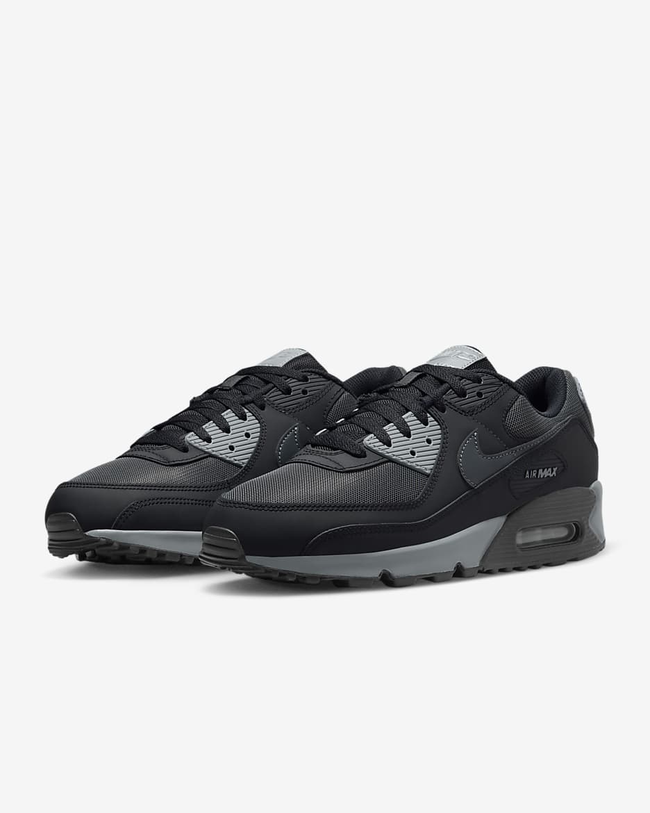 Sko Nike Air Max 90 för män - Svart/Cool Grey/Metallic Silver/Anthracite