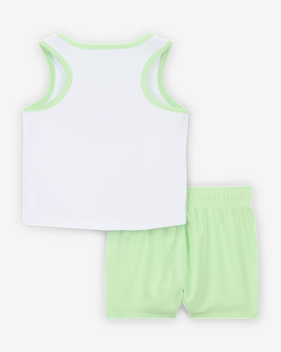 Conjunto de shorts de malla para bebé (12 a 24 meses) Nike Dri-FIT Happy Camper - Verde vapor